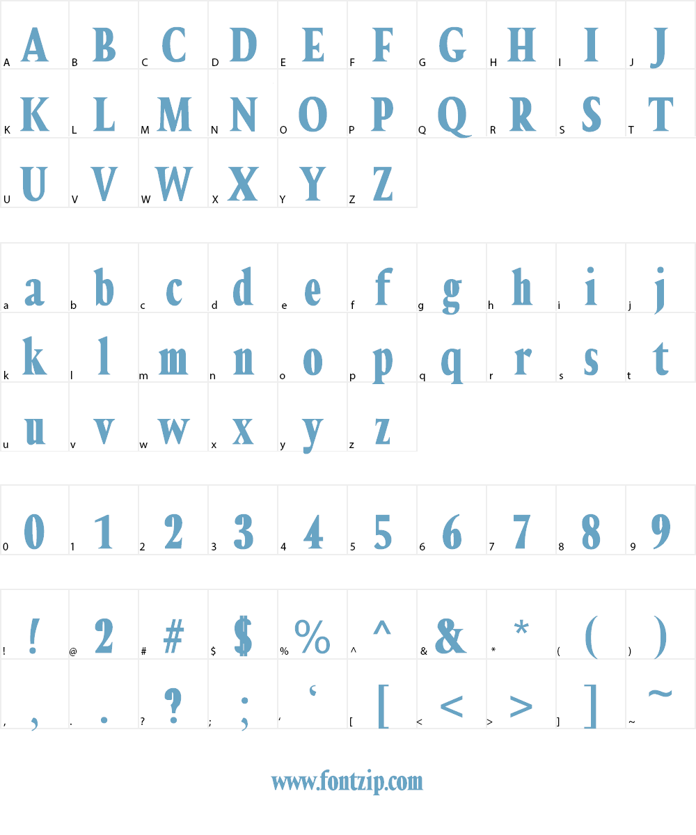 Eighties Horror Font Character